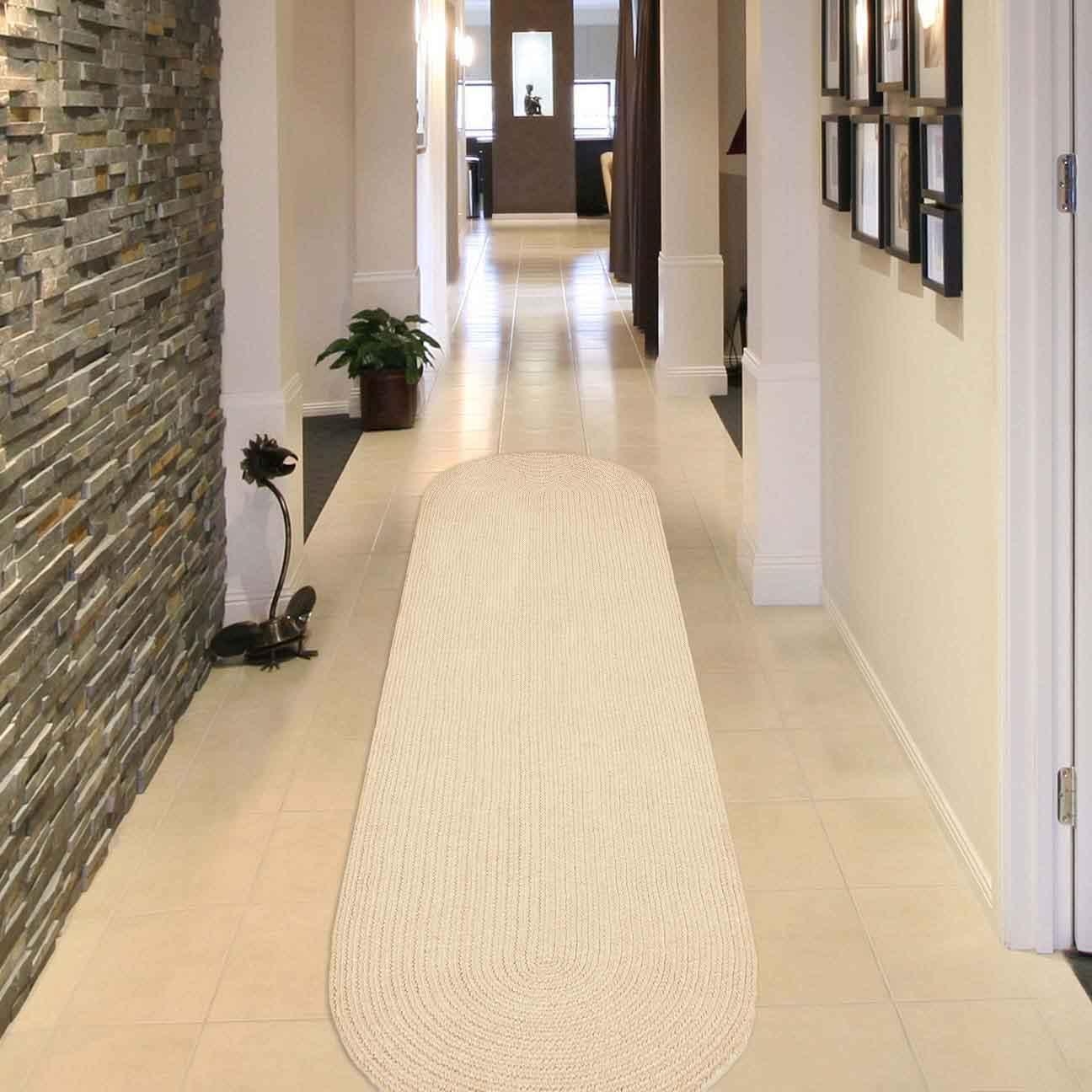 Classic Braided Weave Oval Area Rug Indoor Outdoor Rugs