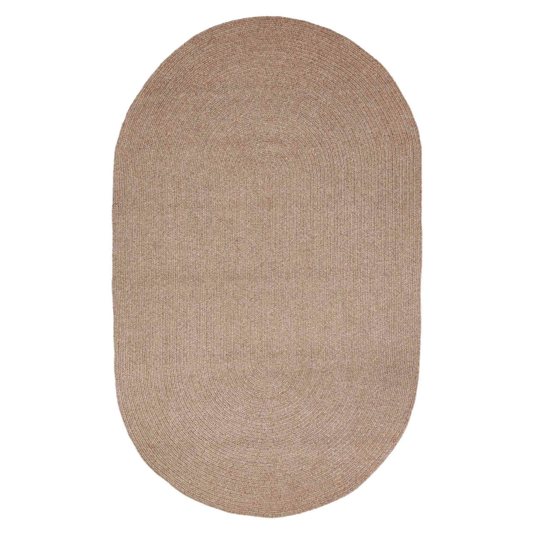 Classic Braided Weave Oval Area Rug Indoor Outdoor Rugs