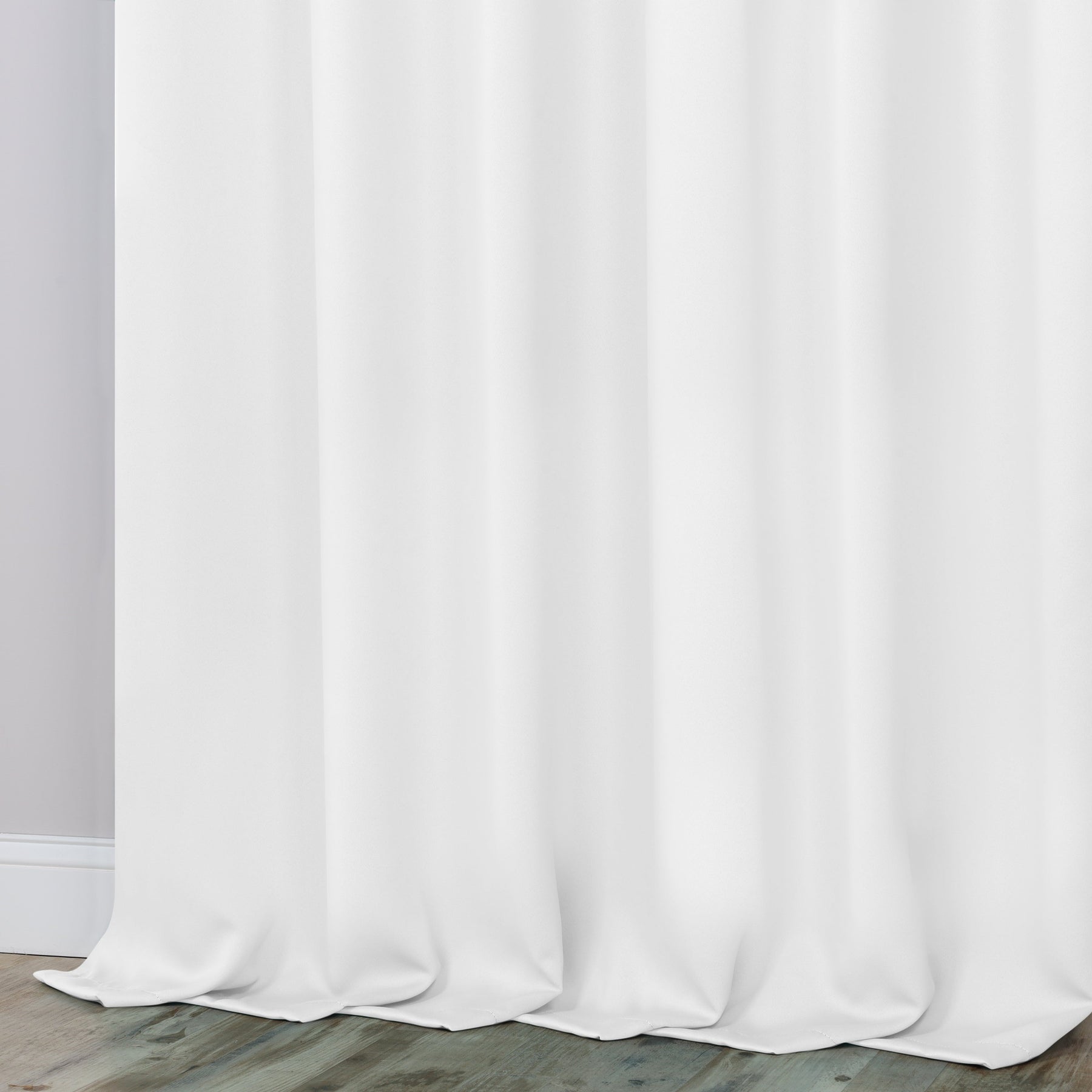 Classic Modern Solid Room Darkening Blackout Curtain Panels, Set of 2