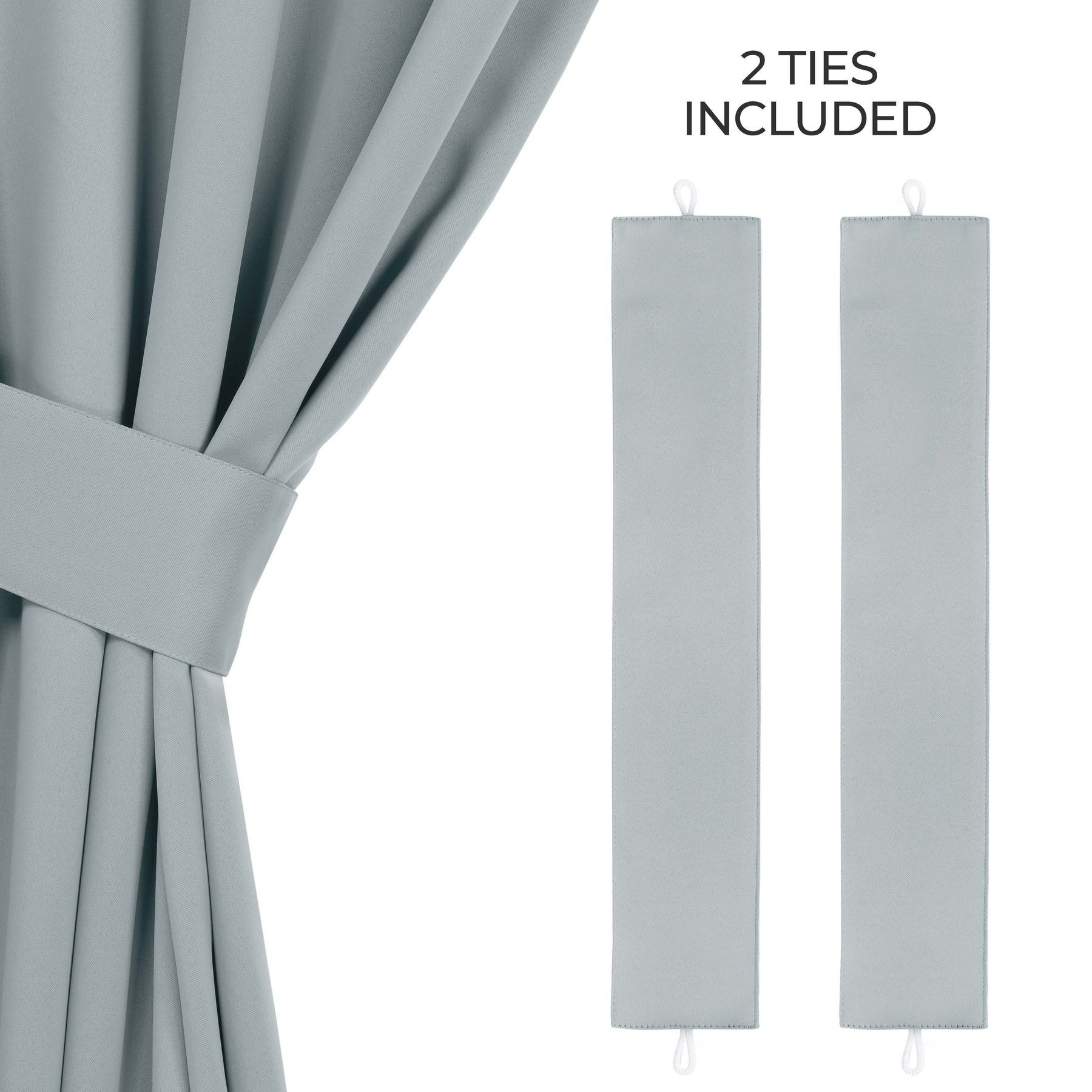 Classic Modern Solid Room Darkening Blackout Curtain Panels, Set of 2