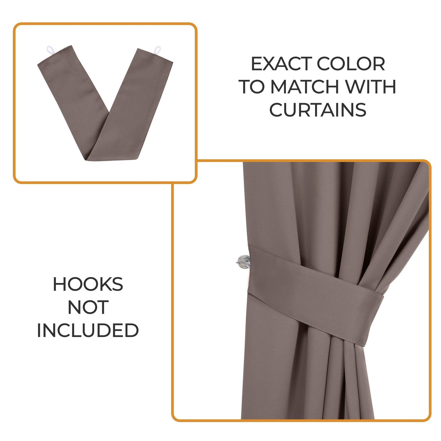 Classic Modern Solid Room Darkening Blackout Curtain Panels, Set of 2