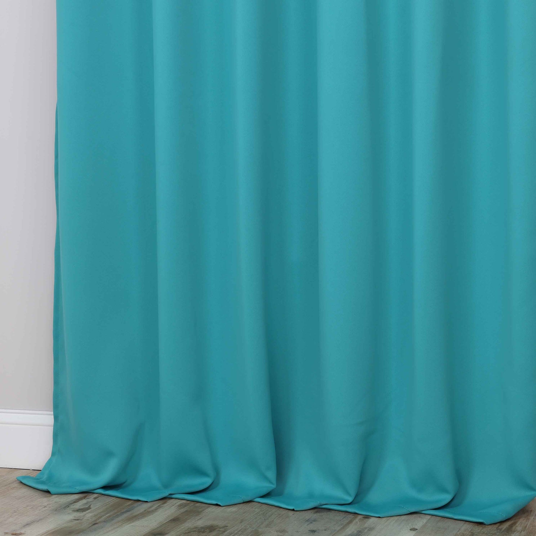 Classic Modern Solid Room Darkening Blackout Curtain Panels, Set of 2