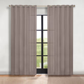 Classic Modern Solid Room Darkening Blackout Curtain Panels, Set of 2
