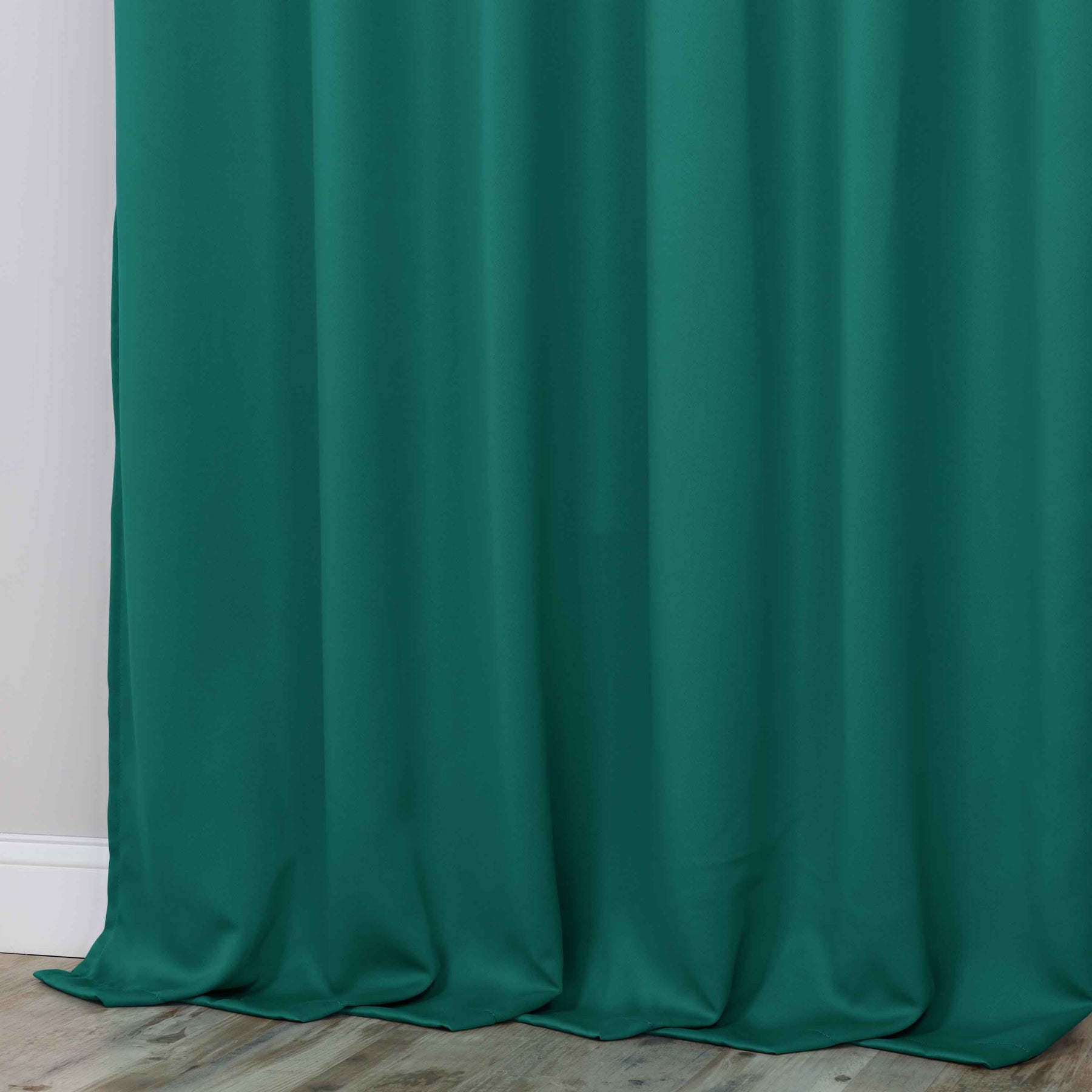 Classic Modern Solid Room Darkening Blackout Curtain Panels, Set of 2