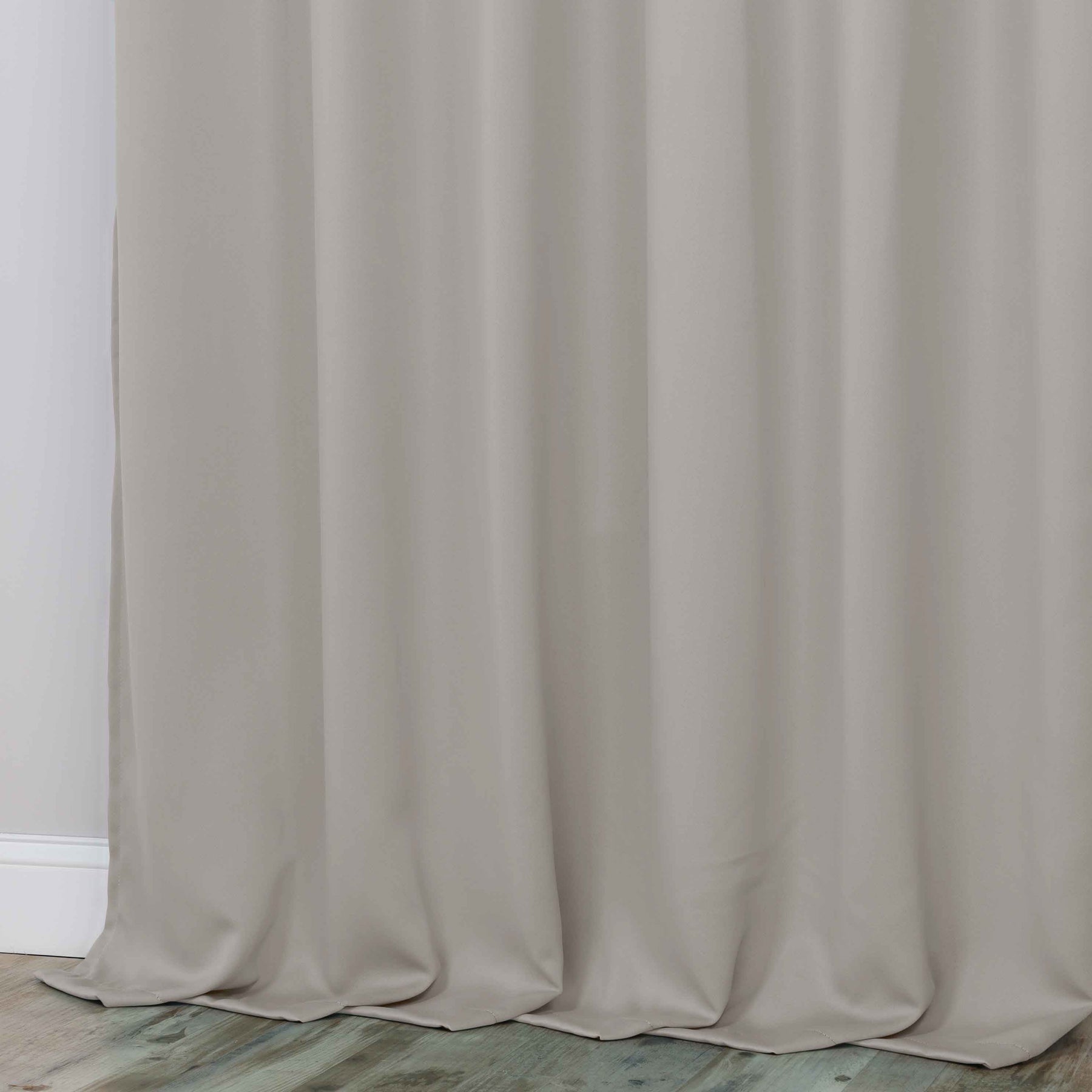 Classic Modern Solid Room Darkening Blackout Curtain Panels, Set of 2