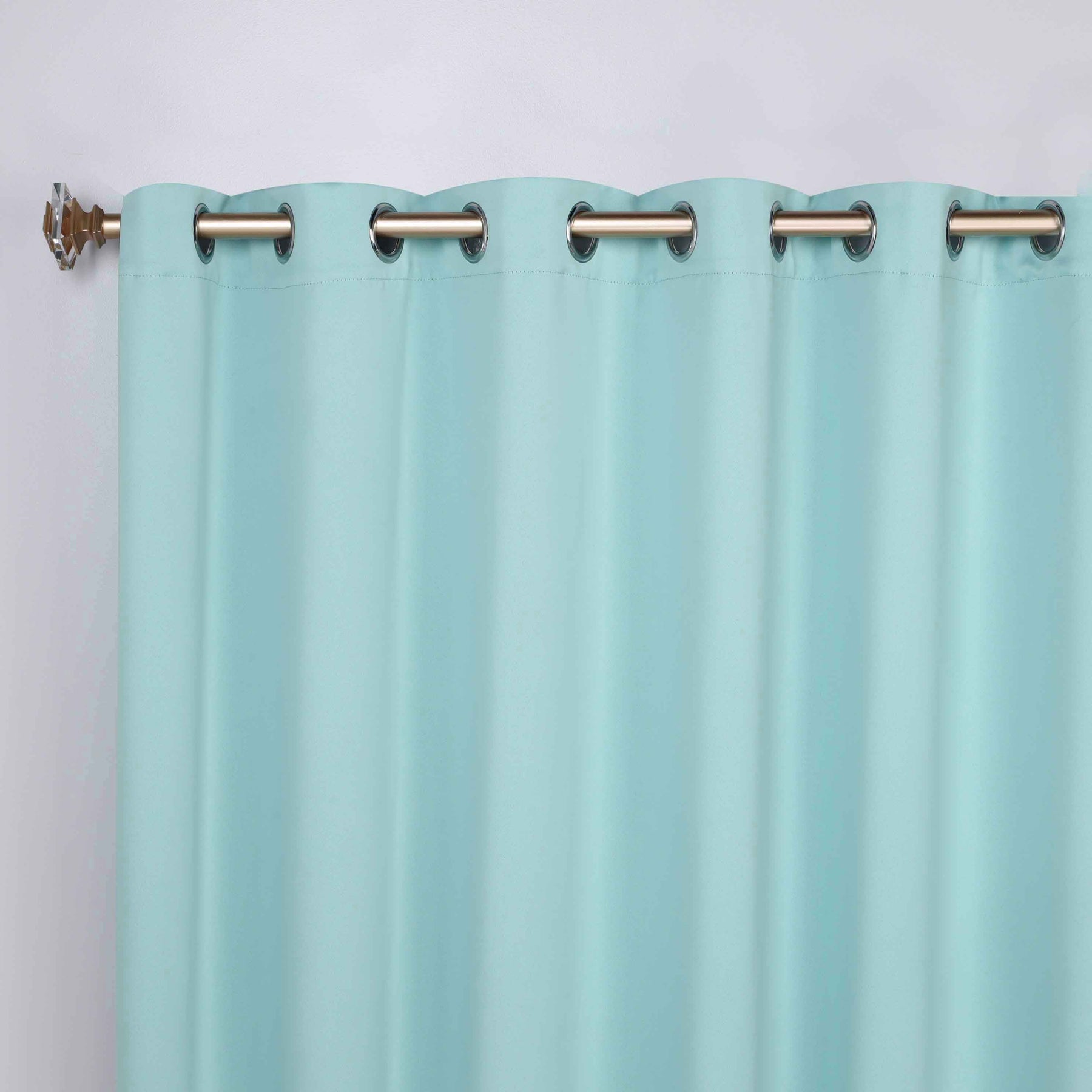Classic Modern Solid Room Darkening Blackout Curtain Panels, Set of 2
