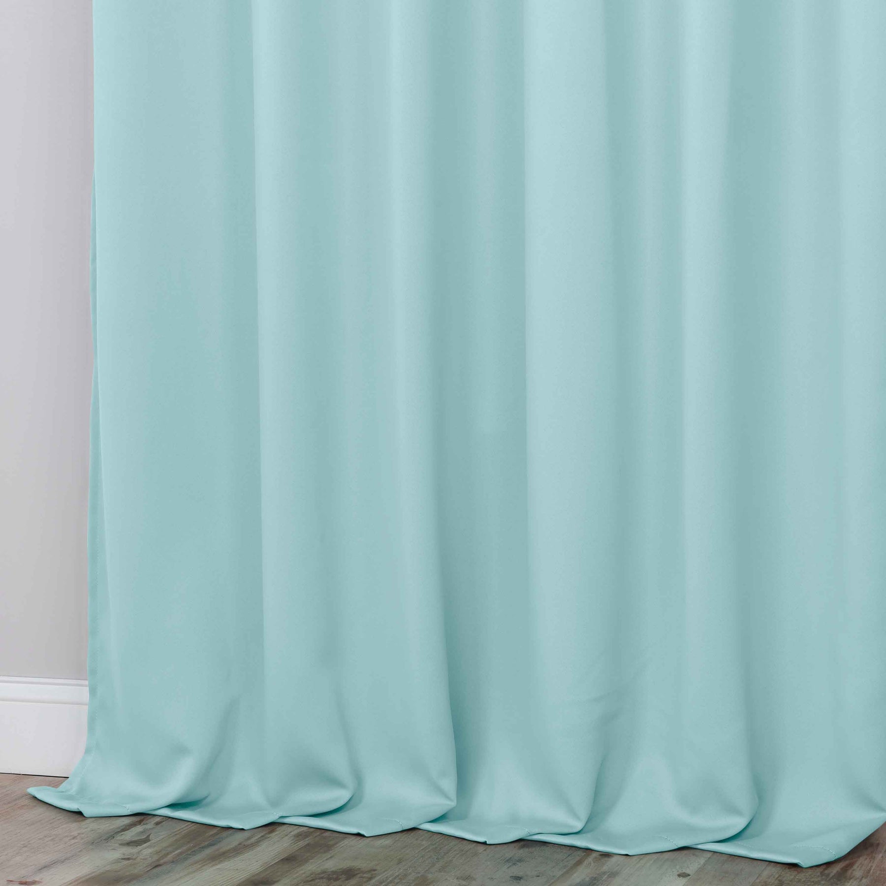 Classic Modern Solid Room Darkening Blackout Curtain Panels, Set of 2