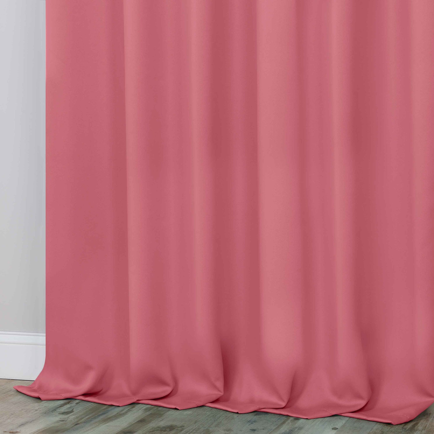 Classic Modern Solid Room Darkening Blackout Curtain Panels, Set of 2