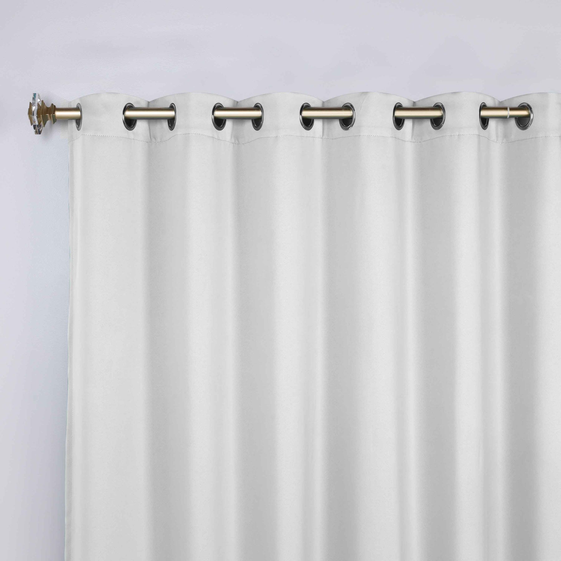 Classic Modern Solid Room Darkening Blackout Curtain Panels, Set of 2