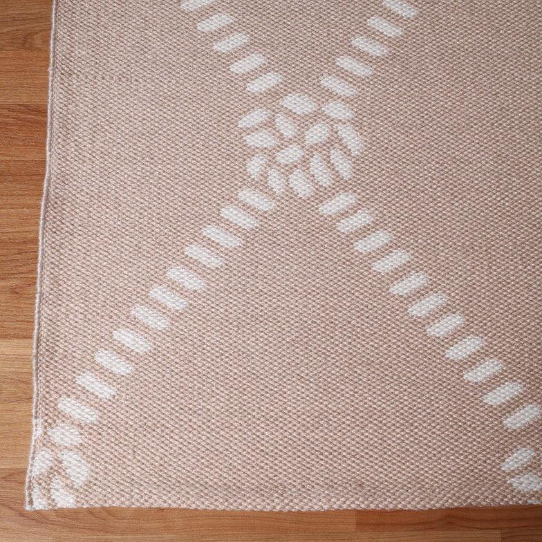 Coastal Geometric Lattice Indoor Outdoor Luxurious Area Rug