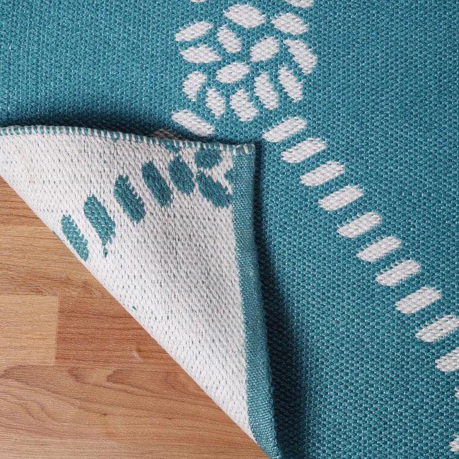 Coastal Geometric Lattice Indoor Outdoor Luxurious Area Rug