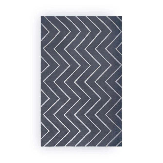 Contemporary Chevron Zig-Zag Indoor Outdoor Area Rug