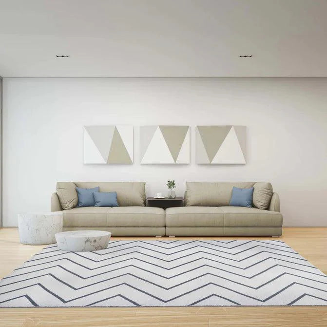 Contemporary Chevron Zig-Zag Indoor Outdoor Area Rug