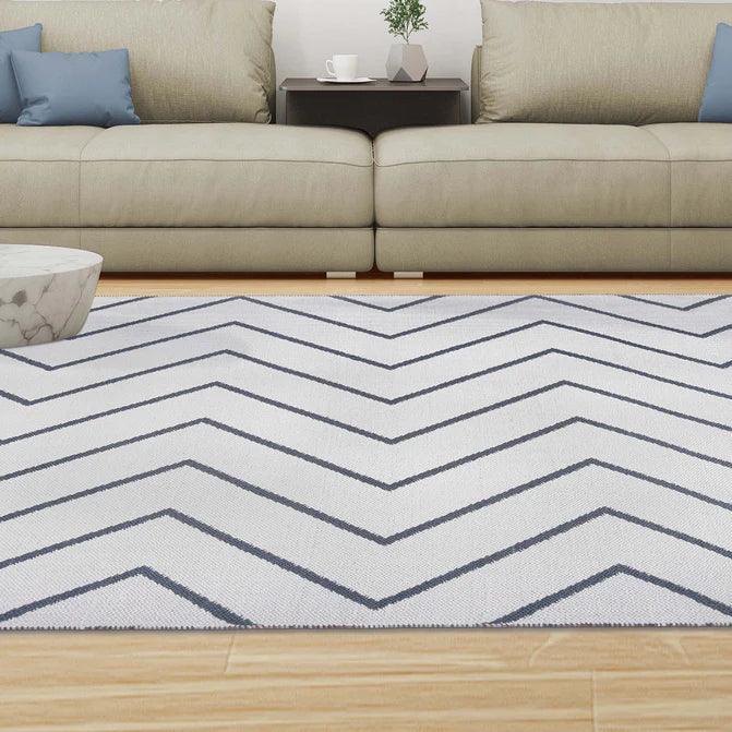 Contemporary Chevron Zig-Zag Indoor Outdoor Area Rug