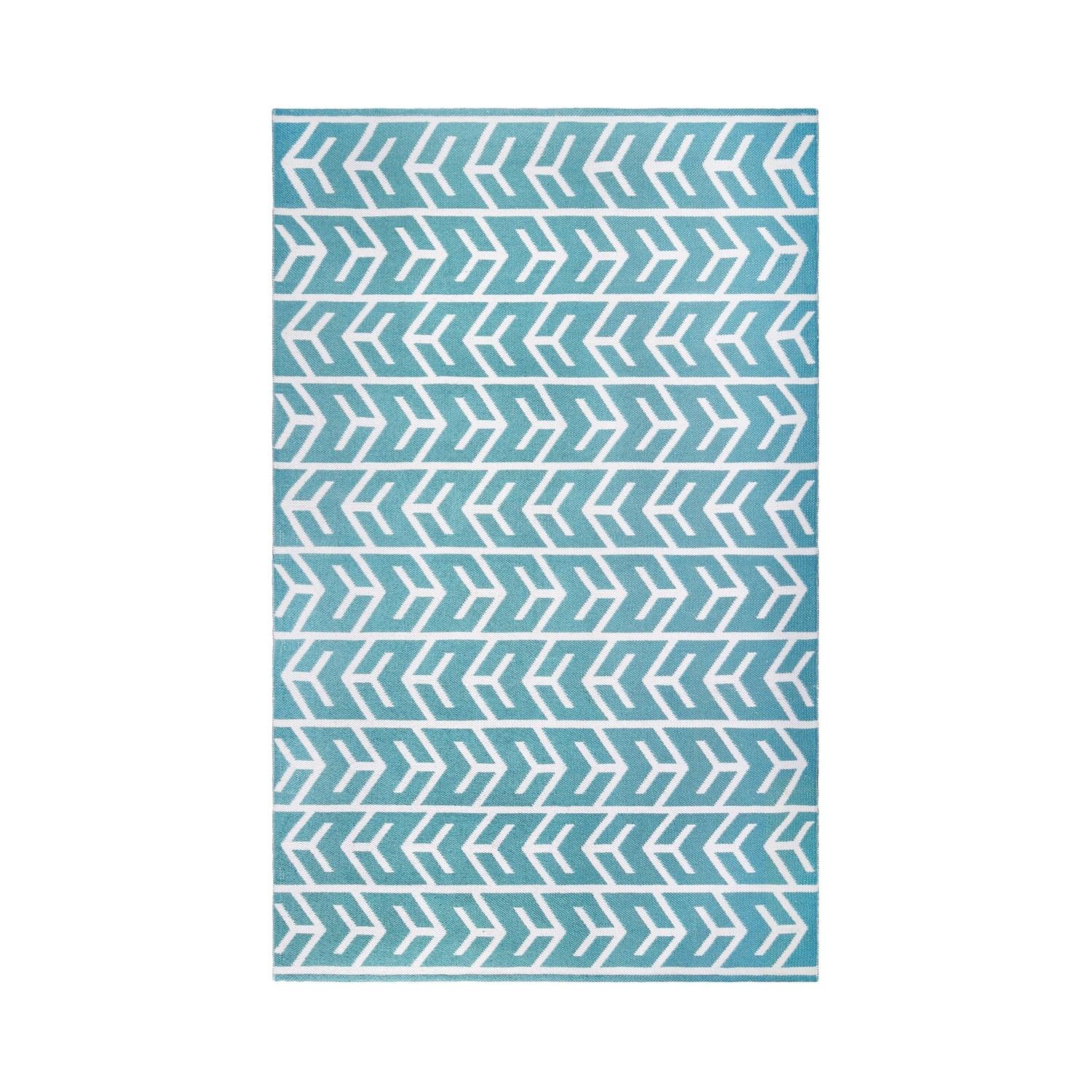 Contemporary Geometric Arrow Pattern Indoor/ Outdoor Area Rug