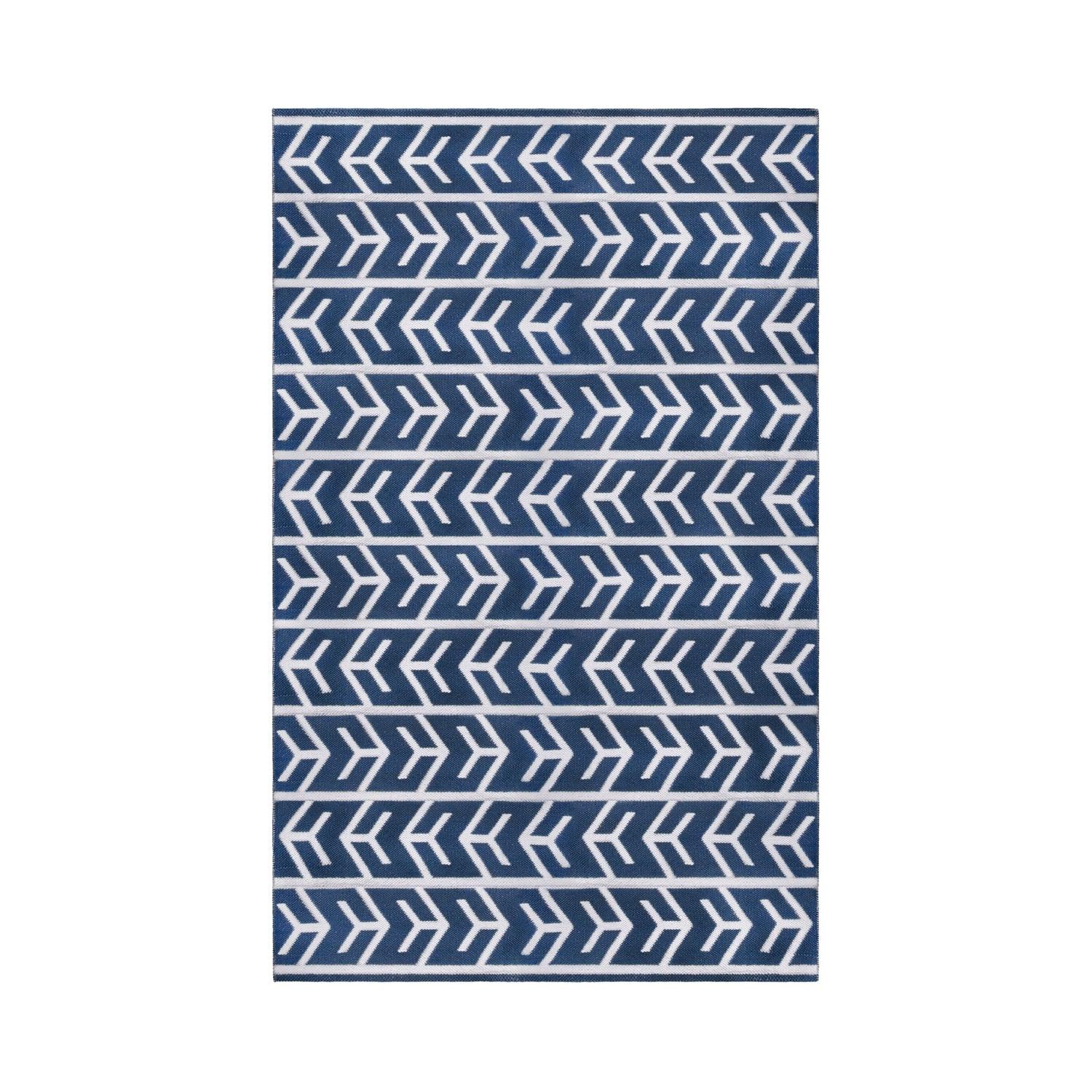 Contemporary Geometric Arrow Pattern Indoor/ Outdoor Area Rug