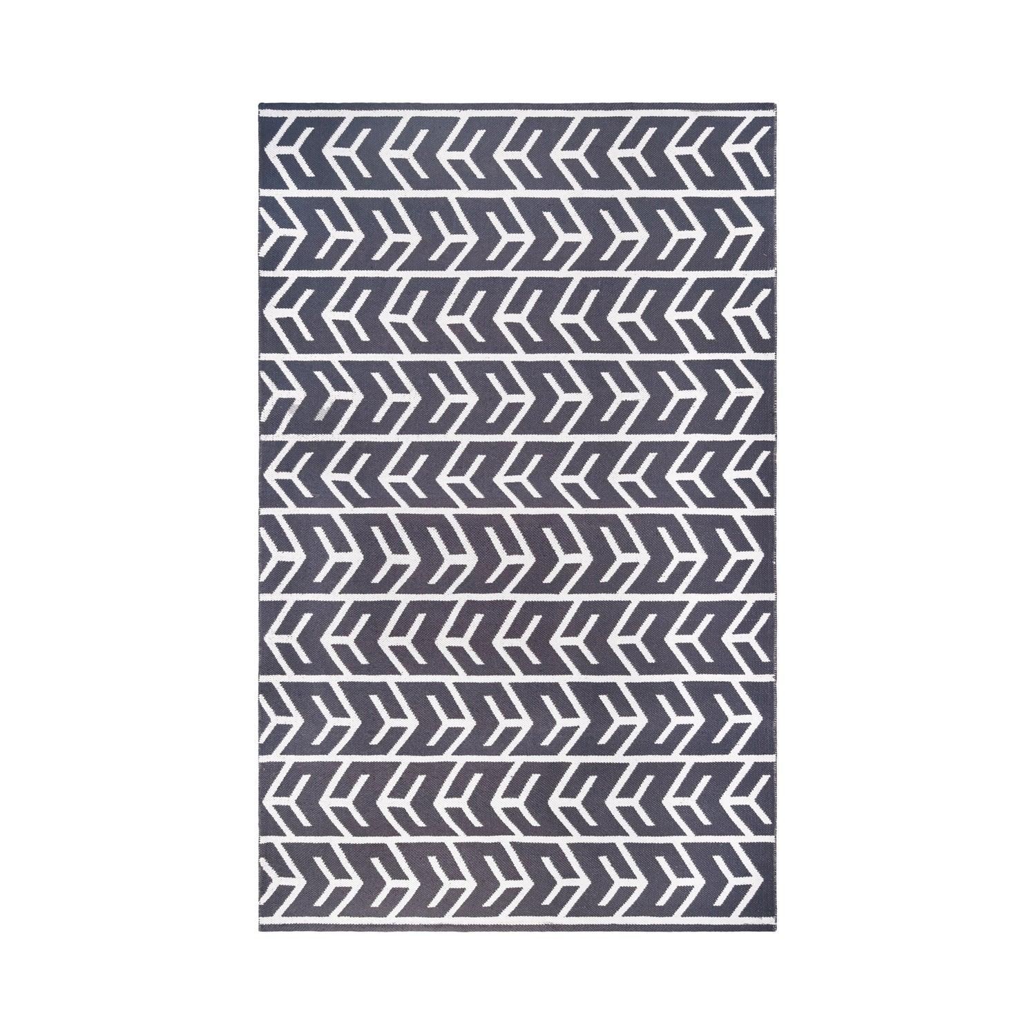 Contemporary Geometric Arrow Pattern Indoor/ Outdoor Area Rug