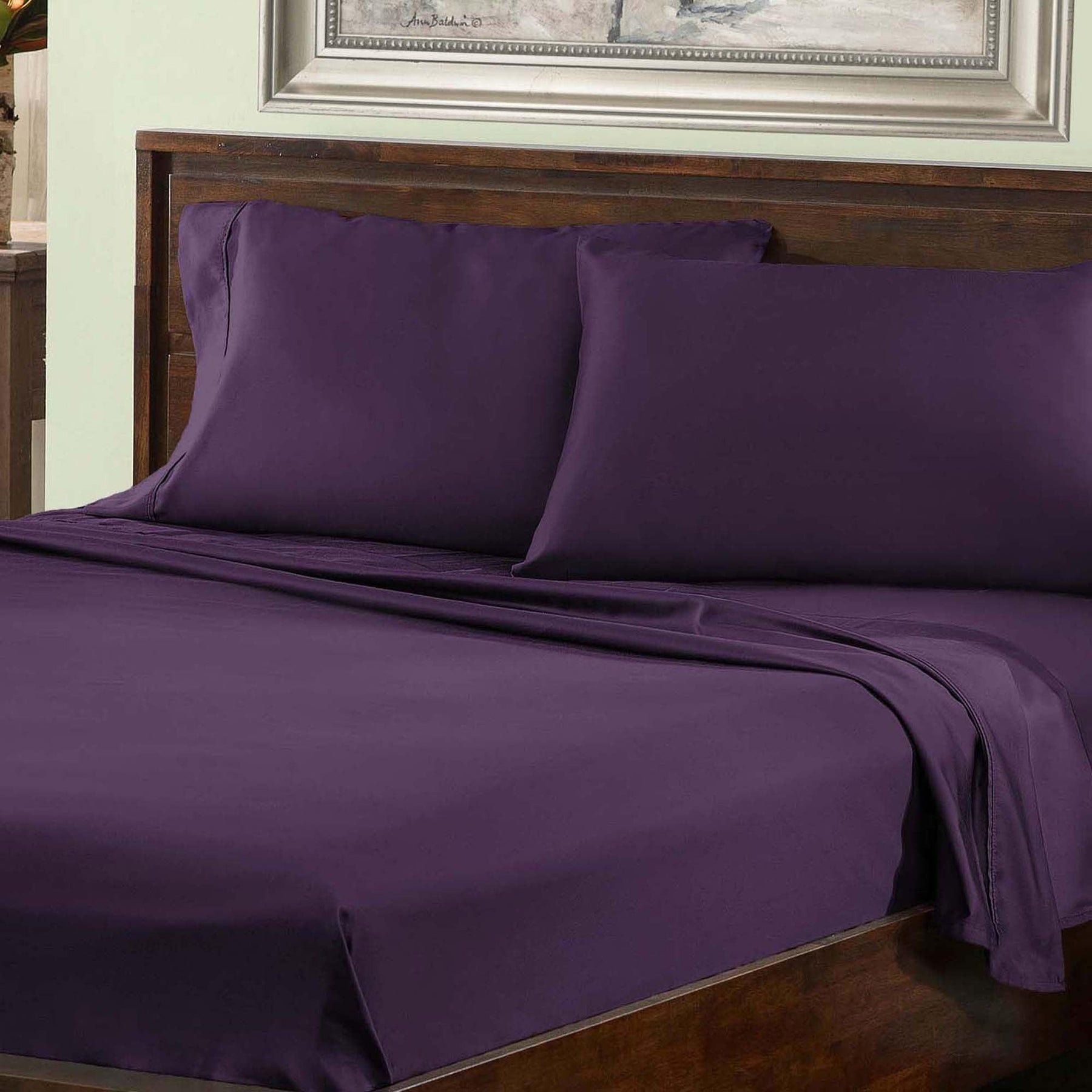 Cotton Blend 800 Thread Count Solid Deep Pocket Bed Sheet Set