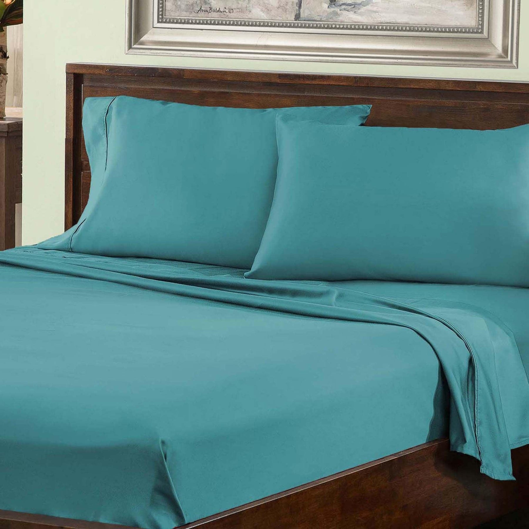 Cotton Blend 800 Thread Count Solid Deep Pocket Bed Sheet Set