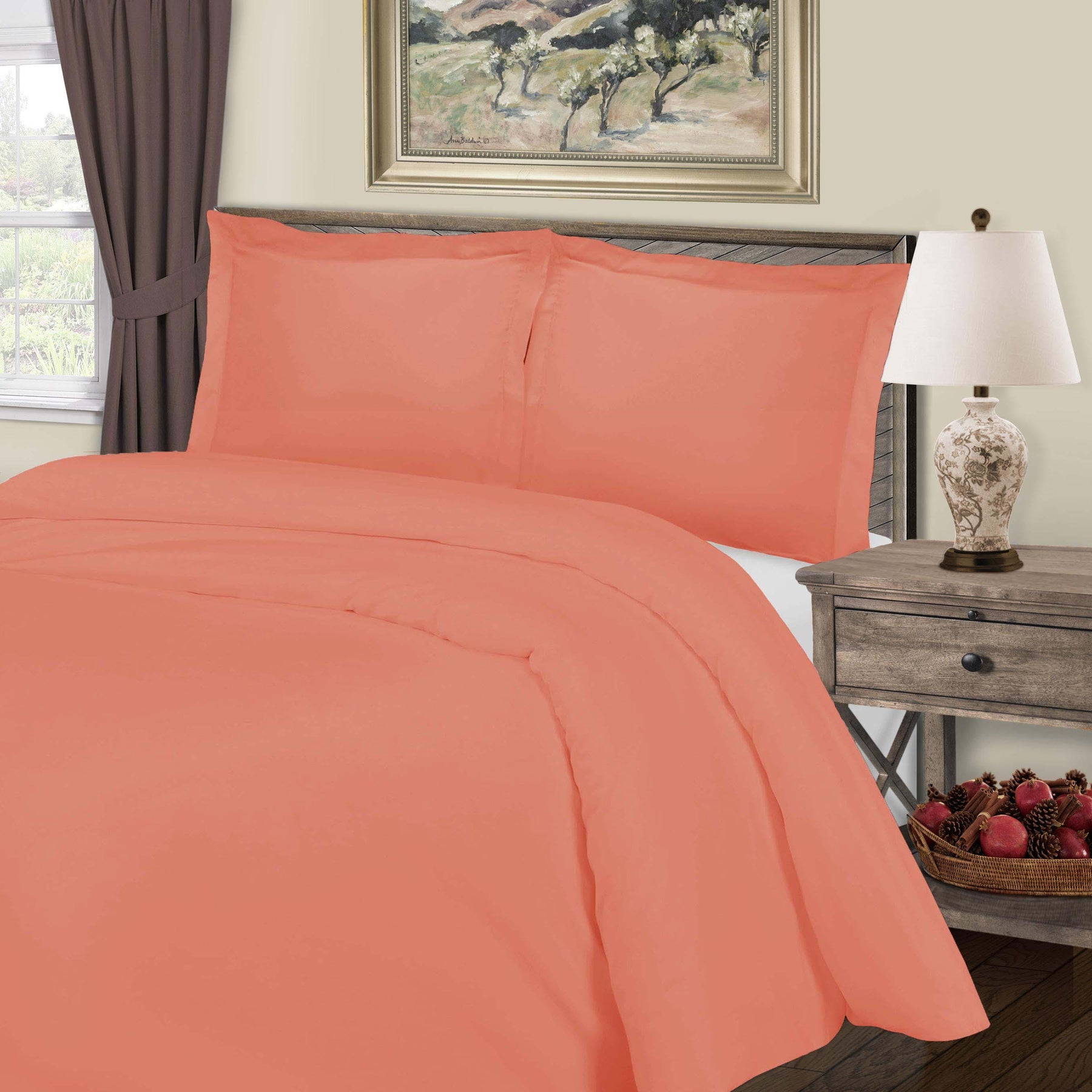 Cotton Blend 800 Thread Count Solid Duvet Cover Set