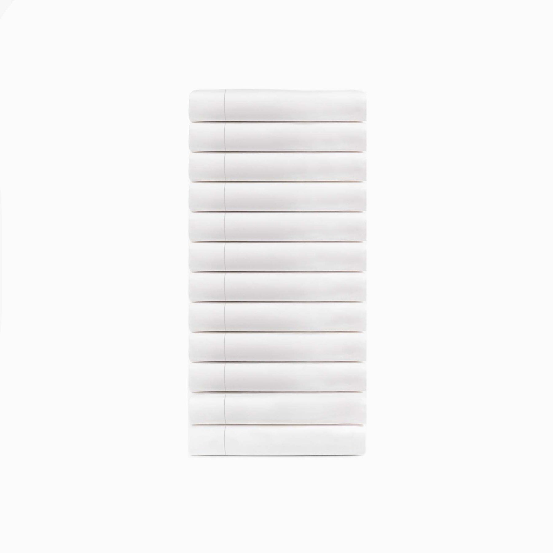 Cotton Blend Hotel Quality White Pillowcase Set of 12