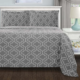 100% Cotton Flannel Trellis Pattern Duvet Cover Set