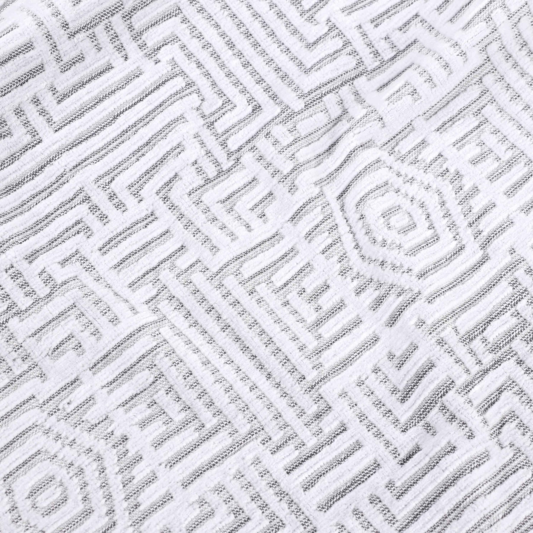 Cotton Modern Geometric Jacquard Plush Face Towel Washcloth Set of 12
