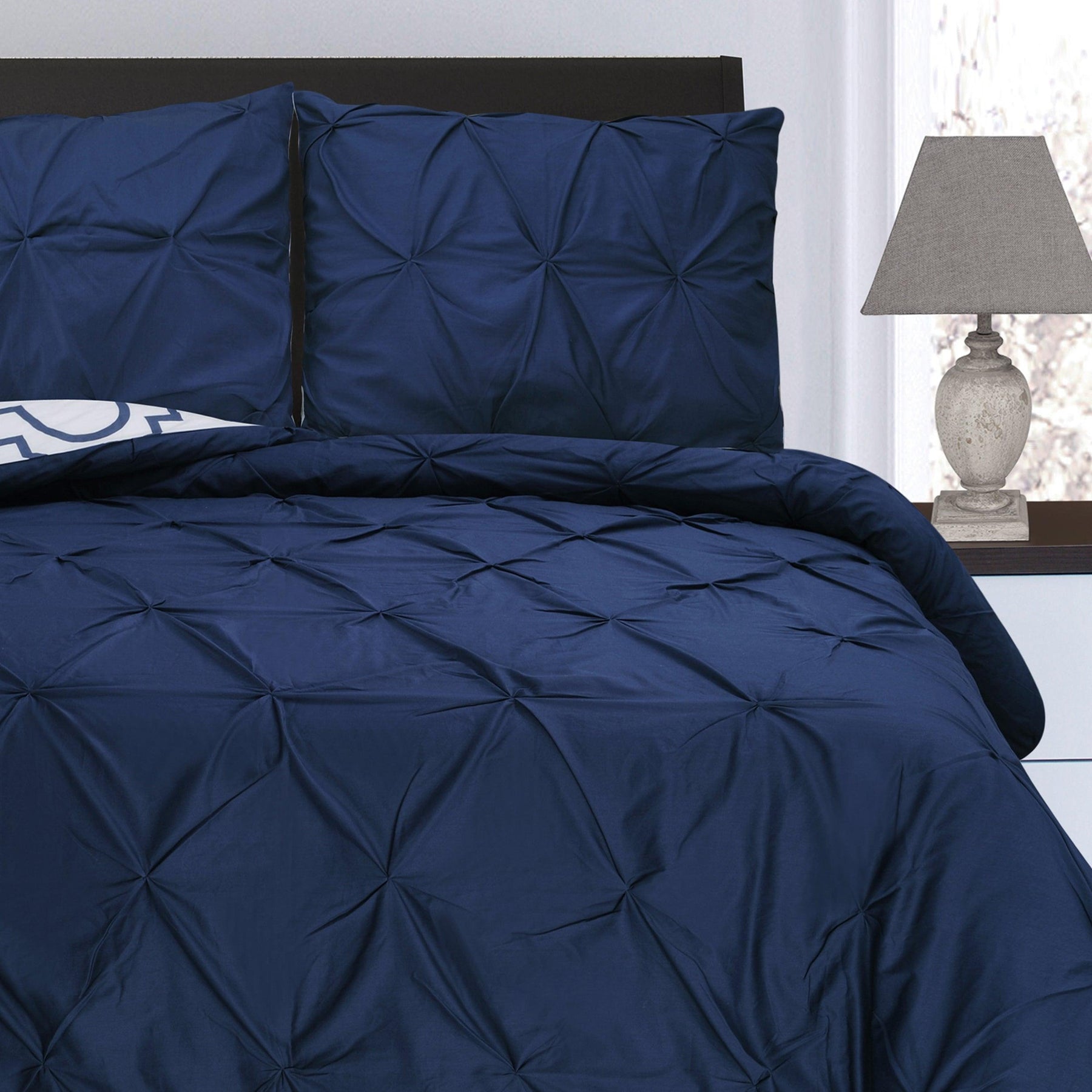 Cotton Modern Geometric Valencia Set with Button Closure