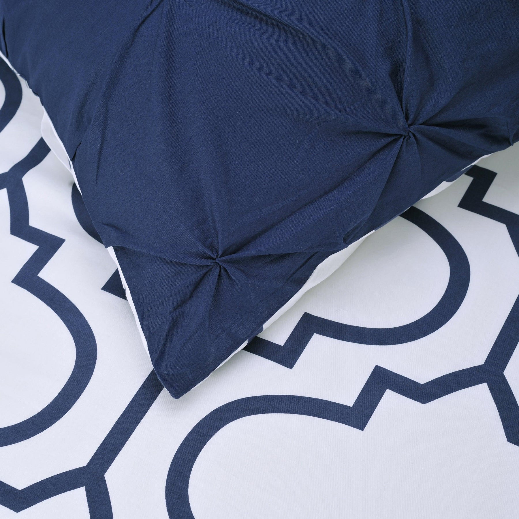 Cotton Modern Geometric Valencia Set with Button Closure