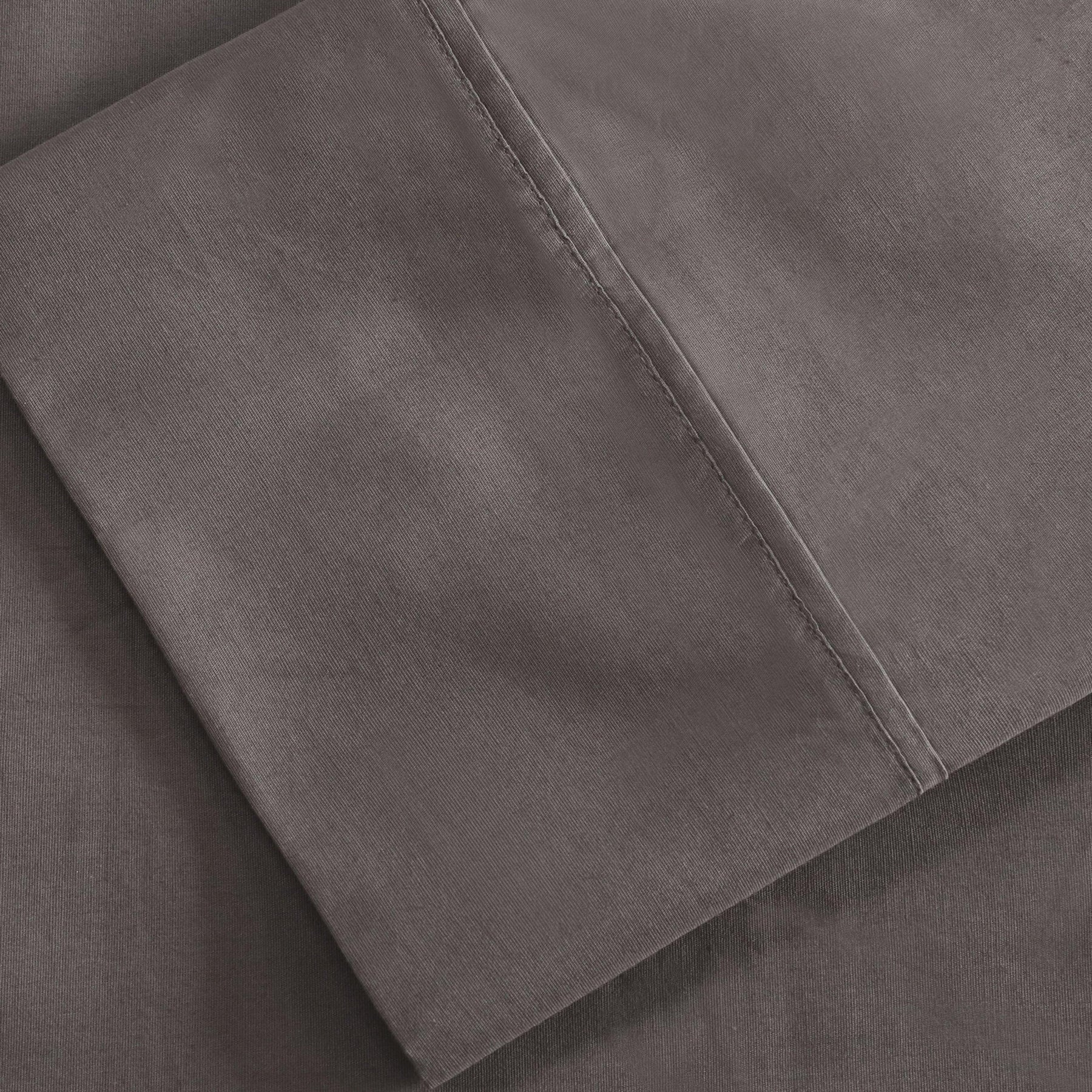 Cotton Percale 300 Thread Count Solid 2 Piece Pillowcase Set