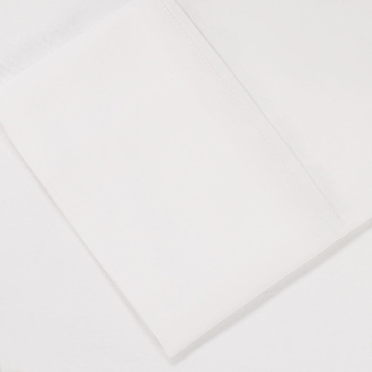 Cotton Percale 300 Thread Count Solid 2 Piece Pillowcase Set
