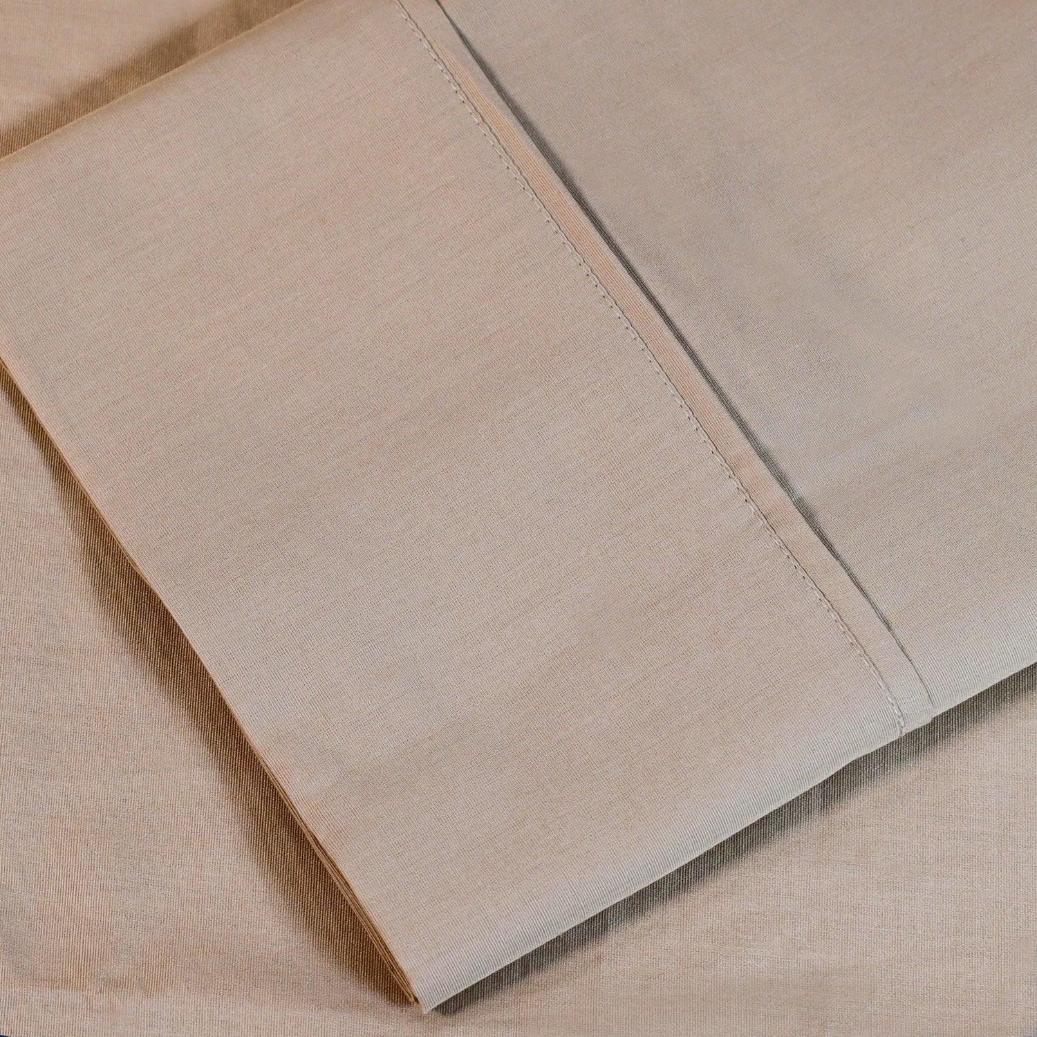 Cotton Percale 300 Thread Count Solid 2 Piece Pillowcase Set