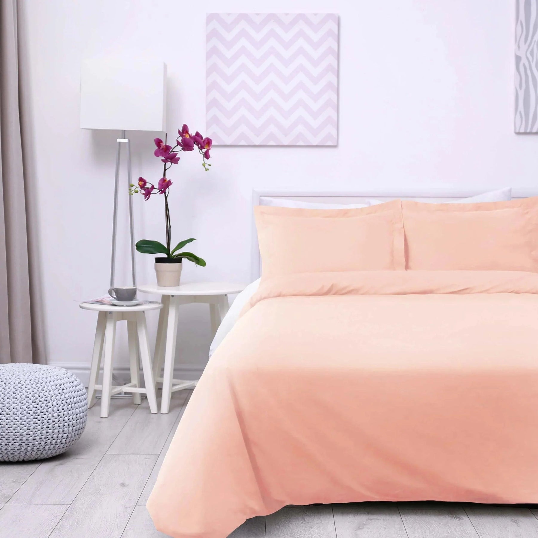 Cotton Percale Modern Traditional Duvet Cover Set