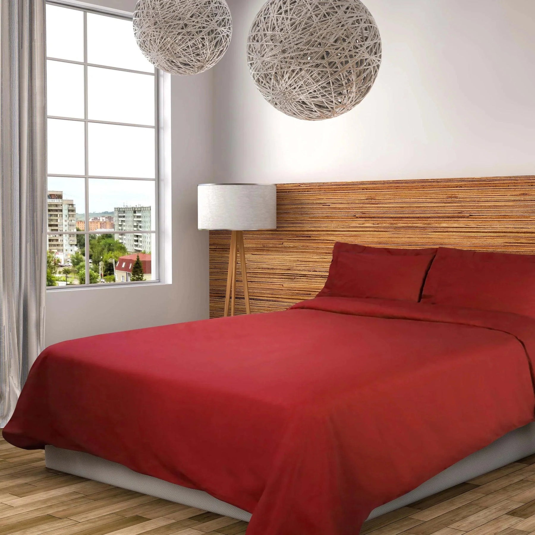 Cotton Percale Modern Traditional Duvet Cover Set