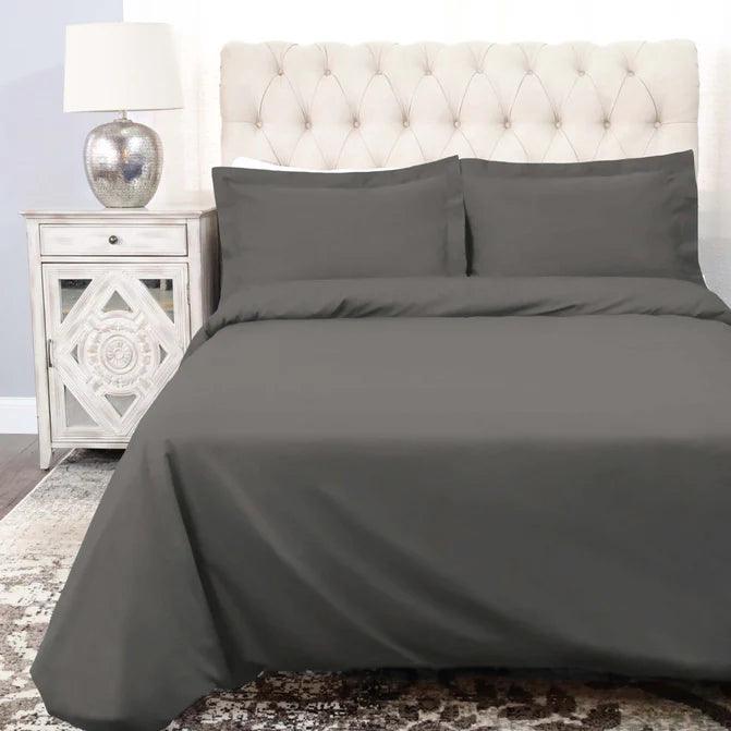 Cotton Percale Modern Traditional Duvet Cover Set