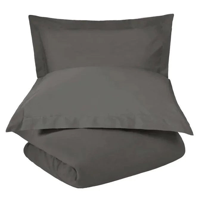 Cotton Percale Modern Traditional Duvet Cover Set