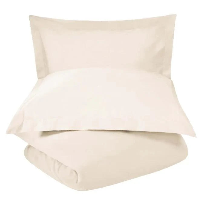 Cotton Percale Modern Traditional Duvet Cover Set