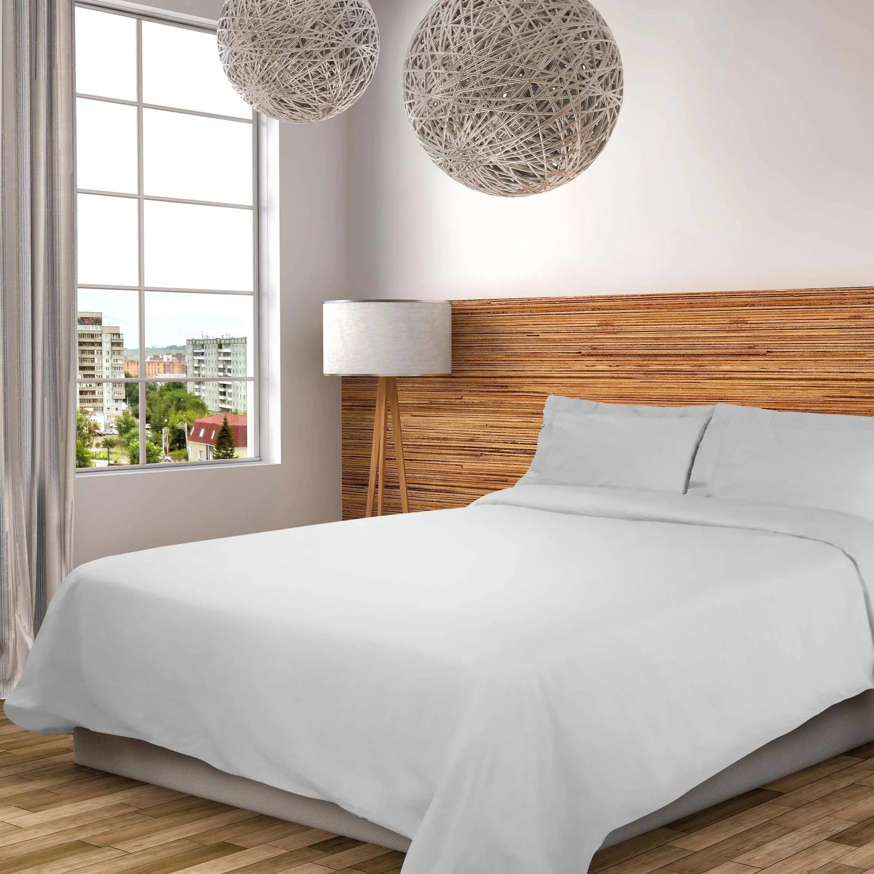 Cotton Percale Modern Traditional Duvet Cover Set