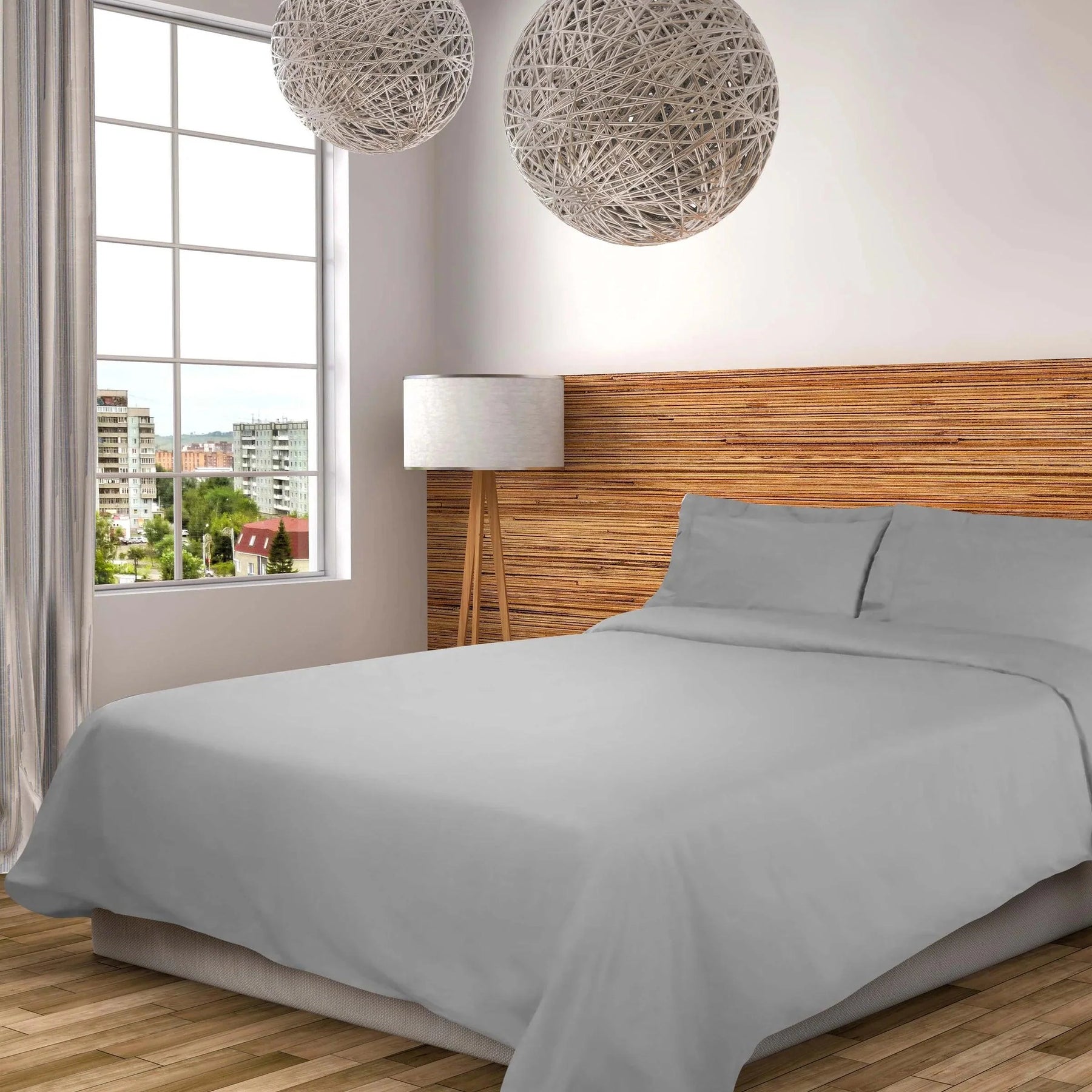 Cotton Percale Modern Traditional Duvet Cover Set
