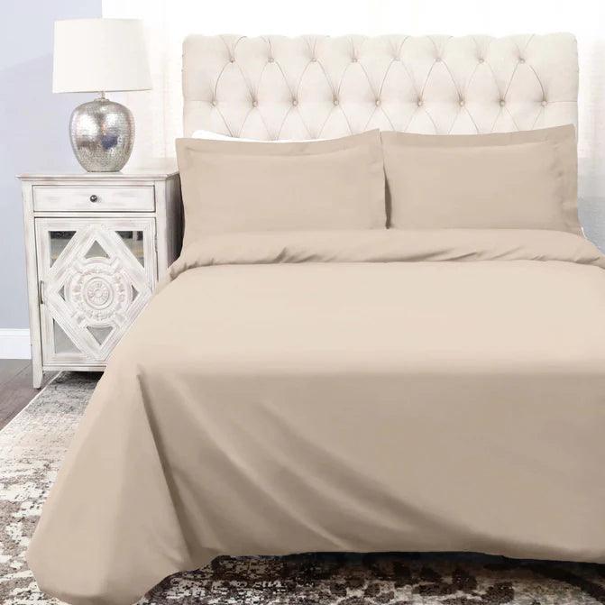 Cotton Percale Modern Traditional Duvet Cover Set