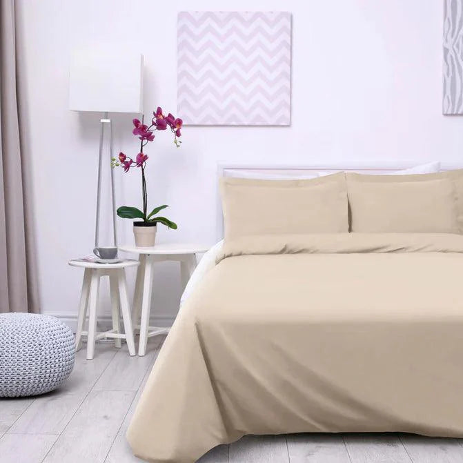 Cotton Percale Modern Traditional Duvet Cover Set