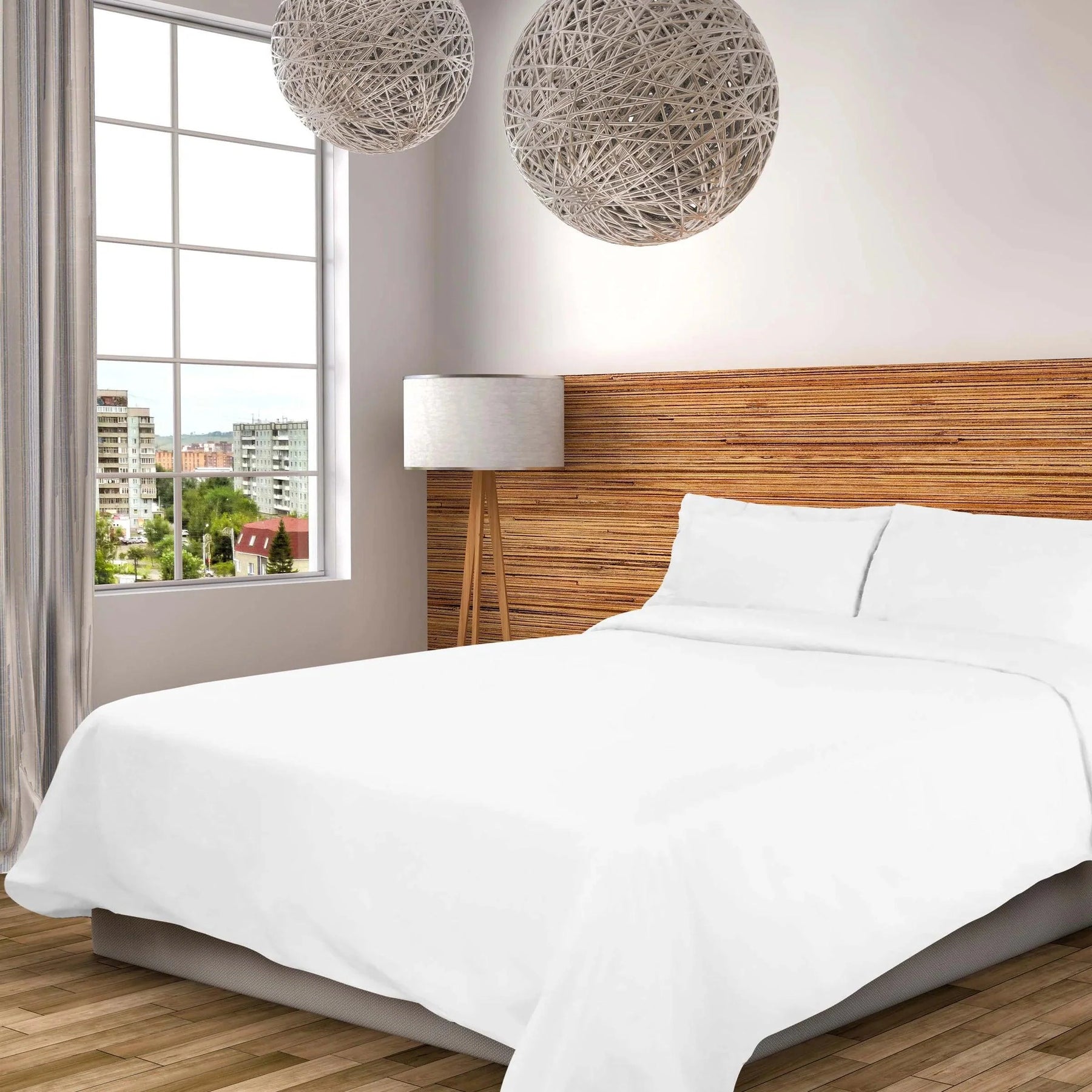 Cotton Percale Modern Traditional Duvet Cover Set