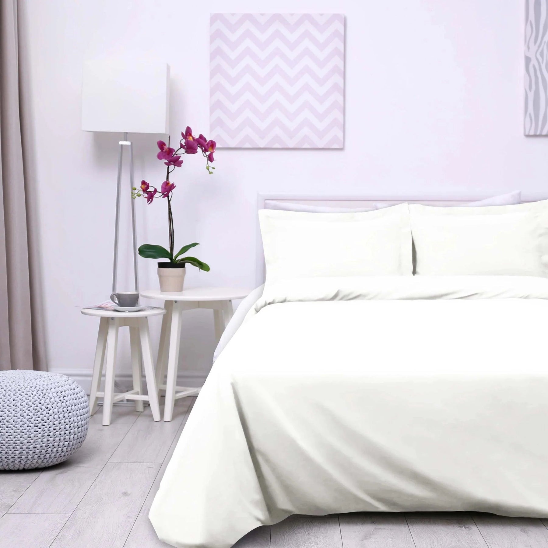 Cotton Percale Modern Traditional Duvet Cover Set