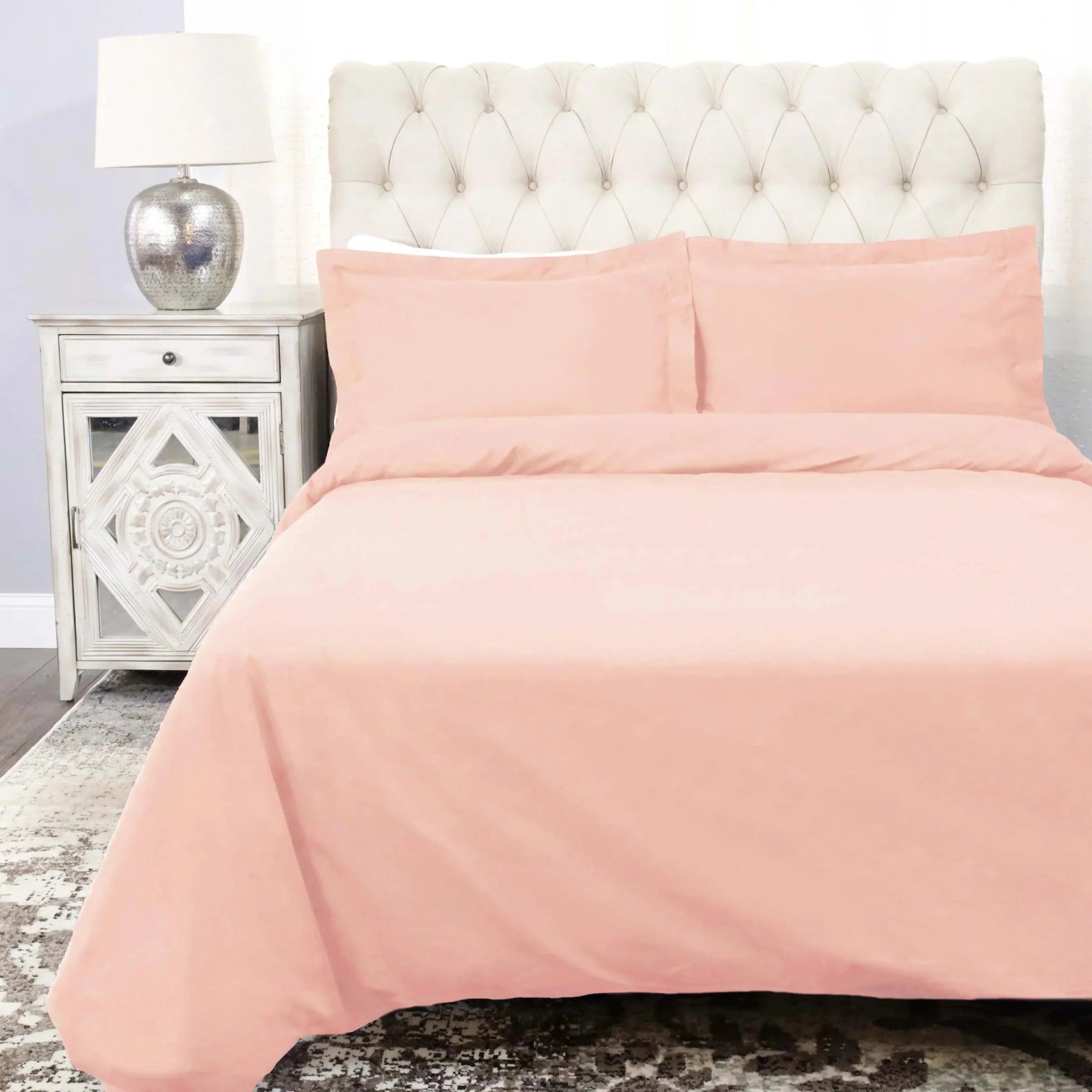 Cotton Percale Modern Traditional Duvet Cover Set