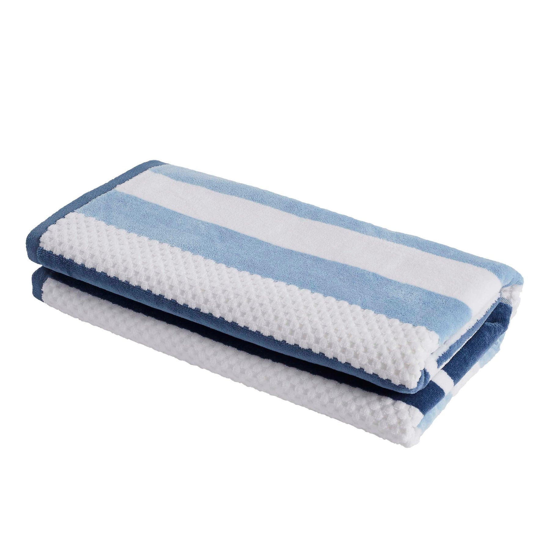 Cotton Striped Oversized 4 Piece Beach Towel Set
