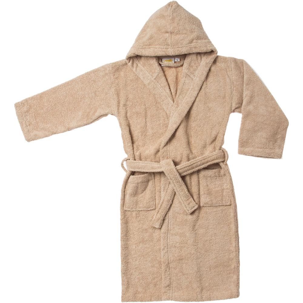 Cotton Terry Bath Robe Boys Girls Kids Unisex Hooded Bathrobe