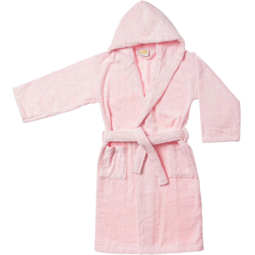 Cotton Terry Bath Robe Boys Girls Kids Unisex Hooded Bathrobe