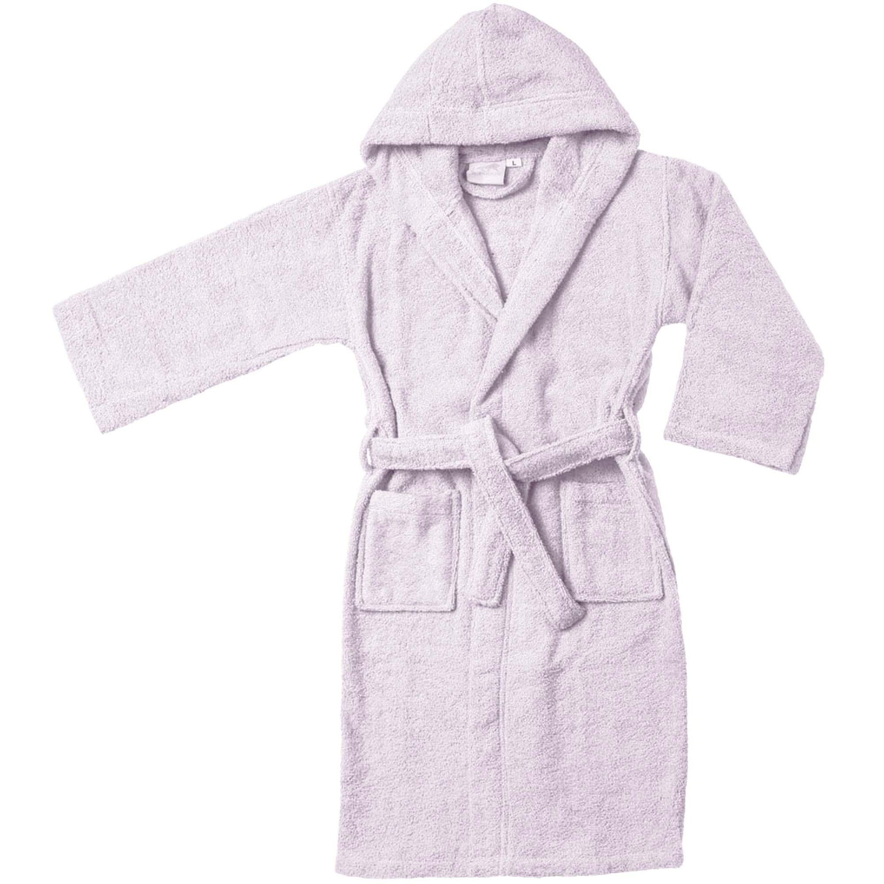Cotton Terry Bath Robe Boys Girls Kids Unisex Hooded Bathrobe