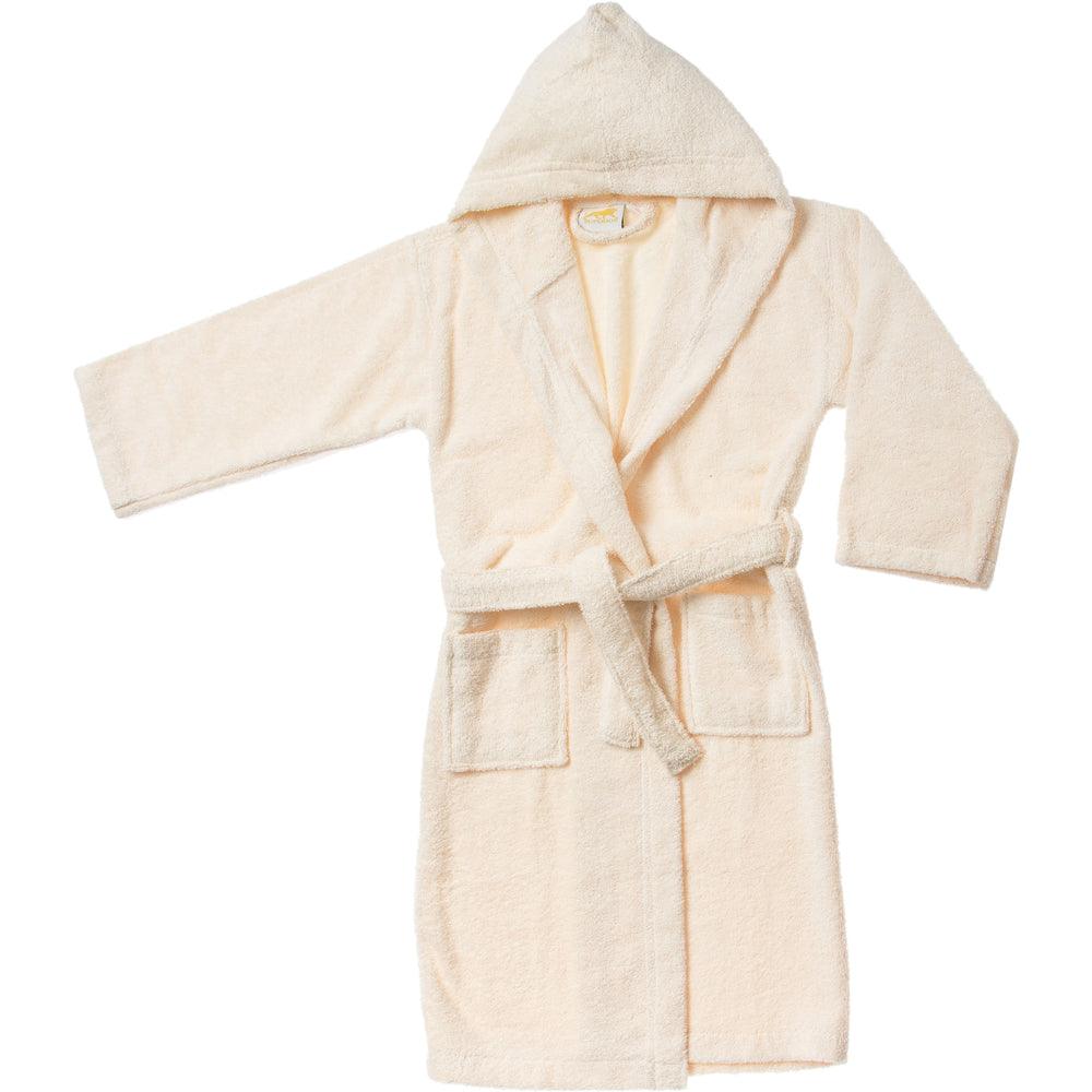 Cotton Terry Bath Robe Boys Girls Kids Unisex Hooded Bathrobe
