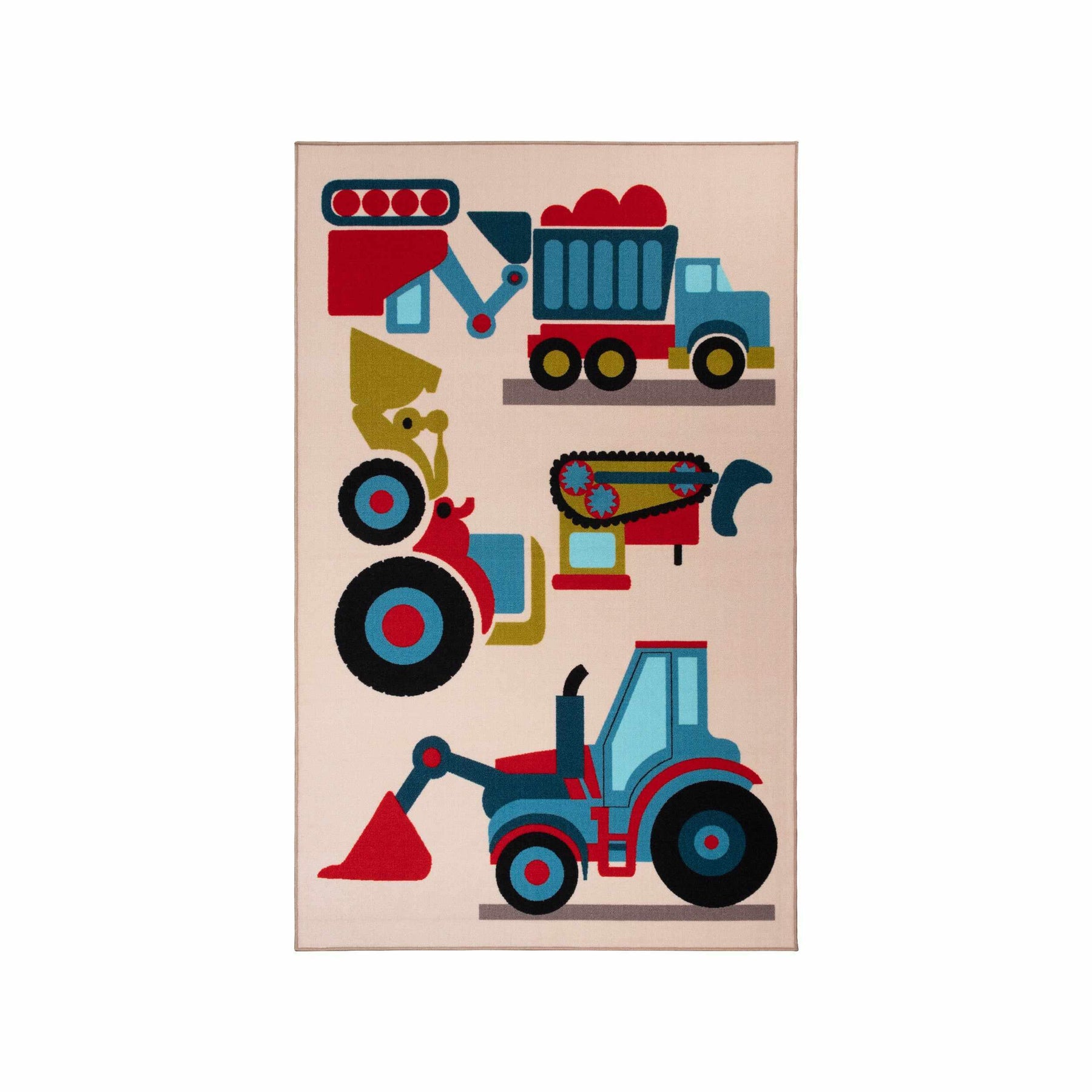 Country Trucking Non-Slip Kids Indoor Washable Area Rug